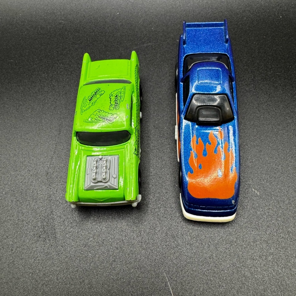 VTG Hot Wheels McDonalds Happy Meal '57 Chevy Chevrolet Bel Air & Blue Funny Car